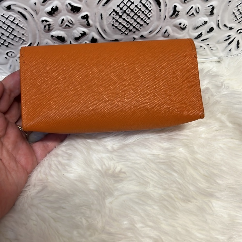 EUC s993 Tory Burch Eyeglasses Case, Orange Eyeglasses Case​​​ - Picture 4 of 6